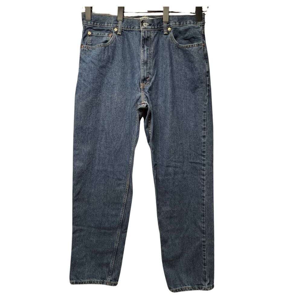 Levis Mens 550 Relaxed Fit Size 36 x 34 Medium Wash Denim Jeans 100% Cotton